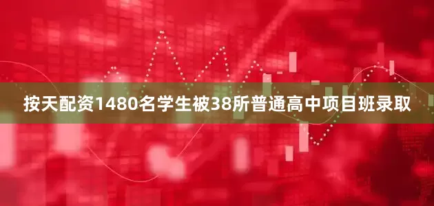 按天配资1480名学生被38所普通高中项目班录取